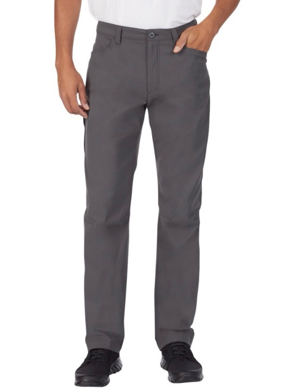 Eddie Bauer Men’s Charcoal Gray Tech Pants Size 36 x 30 Nylon Hiking Outdoor